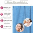 thumbnail image 4 of WALFRONT Ensemble d'Enveloppement Corporel Doux pour Femmes pour le Bain, Serviette de Douche Spa, Enveloppe de Bain avec Bonnet de Séchage des Cheveux Ajustable, Turban pour Cheveux, 4 of 8