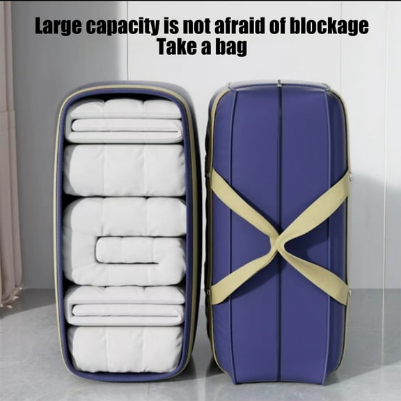 Storage Bag Reinforced And Thickened Storage Bag Large Capacity Moving Luggage Bag For Clothes Pillows Quilts Blankets Storage Bag In The Dorm And Family