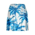 thumbnail image 3 of Feancey Tennis Skirts for Women Beach Casual Athletic Skorts Summer Palm Tree Print Hawaiian Shorts High Waisted Stretch Golf Skirt Blue XL, 3 of 5