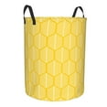 thumbnail image 4 of LNWH Laundry Basket, Abstract Vintage Tree Yellow Pattern Foldable Laundry Hamper with Handles Waterproof, Medium Size, 4 of 8