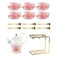 thumbnail image 3 of Juego de tetera y tazas Strade Fareast Limited con soporte y infusor rosa, 3 of 8