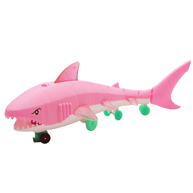  2.4G Remote Control Shark Toy 1:18 Scale High Simulation Shark  Shark for Swimming Pool Bathroom Great Gift RC Boat Toys for 6+ Year Old  Boys and Girls (with 2 Batteries) 