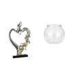 thumbnail image 1 of Figura de pareja besándose, transparente, pequeña pecera, estatua coleccionable, adorno transparente para dormitorio, boda, estantería, armario, decor, 1 of 8