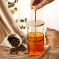 thumbnail image 4 of Cafetière/théière à Piston 12 Oz en Verre Borosilicate Durable avec Poignée, 4 of 5