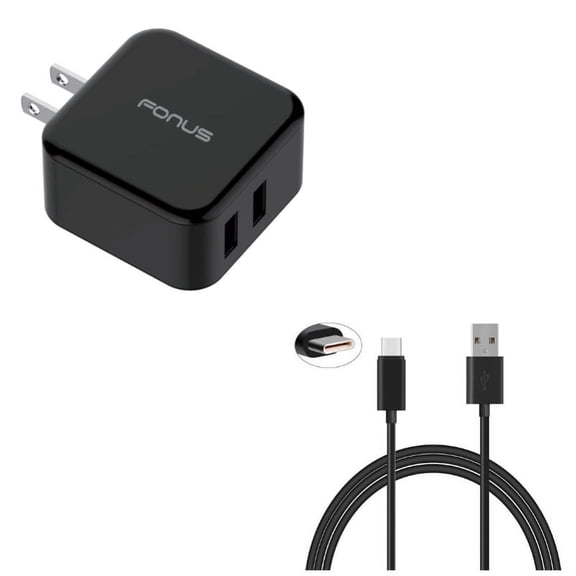 Cord Charger 6ft USB Cable w 2-Port USB 30W Fast Home Charger M5Q for Samsung Galaxy Tab S5e 10.5 S4 10.5 Note 10 Plus A 10.1 (2019) Fold A20 A10e - Sony Xperia 5 10 Plus 1