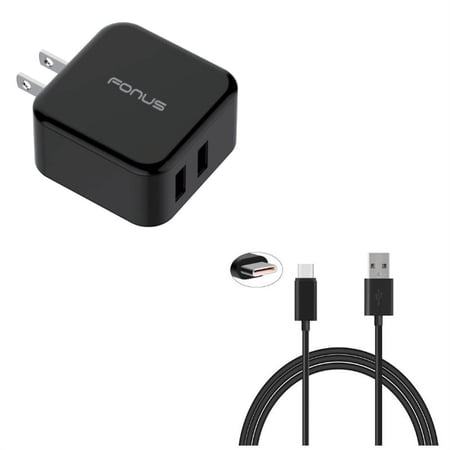Cord Charger 6ft USB Cable w 2-Port USB 30W Fast Home Charger M5Q for Samsung Galaxy Tab S5e 10.5 S4 10.5 Note 10 Plus A 10.1 (2019) Fold A20 A10e - Sony Xperia 5 10 Plus 1