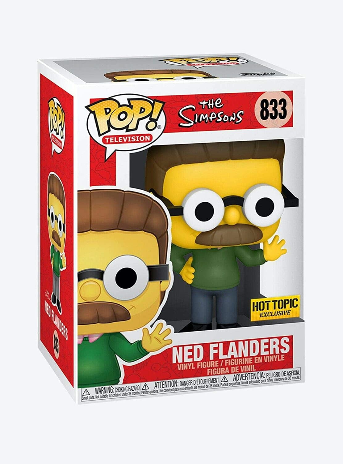 Funko Pop Simpsons Ned Flanders EMP special edition 833  very good condition 