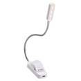 thumbnail image 1 of Tignapoo Rechargeable Clip-On Book Light with 3 Color Temperatures and Adjustable Brightness, Flexible Neck for Night Reading, Portable LED Lamp with Memory Function and USB Charging (White), 1 of 7