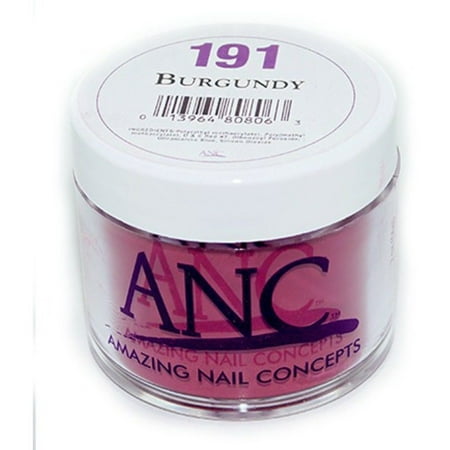 ANC Dip Powder 191 Burgundy 2 oz - Walmart.com