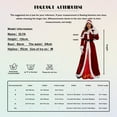 thumbnail image 5 of Sxiwei Women's Santa Costume Mrs. Claus Christmas Costume White Trim Velvet Maxi Dress with Belt Type B M, 5 of 5