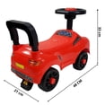 thumbnail image 4 of Montable para Niños THE BABY SHOP Carrito Correpasillos 48 cm con Respaldo Rojo, 4 of 6