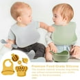 thumbnail image 6 of HomeCozy Silicone Baby Feeding Set,Heat-Resistant BPA-Free Baby Dishes with Baby Plate Suction Bowl Silicone Bib Learning Cup Snack Toddler Cup Lid Forks Spoons for Newborn Gift, 6 of 18
