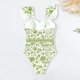 thumbnail image 5 of Faldas de Verano de las Mujeres Vintage Impreso Falda de Playa Bikini Conservador Conjunto de Trajes de Baño, Poliéster Spandex para Vacaciones Informales, 5 of 9