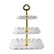 thumbnail image 1 of Soporte para cupcakes Sunnimix Torre de Centro de mesa de 3 niveles Estante para pasteles blanco, 1 of 8