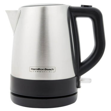 Hamilton Beach Commercial HKE110 1 Liter Hot Water Tea Kettle, Hospitality Rated, Stainless Steel
