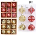 thumbnail image 3 of 12/9/4/3 piezas de bolas de Navidad, adornos para árbol de Navidad, bolas de 8/6 cm, colgantes para árbol de Navidad, decoración para fiestas en el hogar, regalos de Año Nuevo 2024, 3 of 4