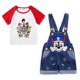 thumbnail image 4 of Conjunto de bebé PAW Patrol, ropa para niño, ropa deportiva informal para niños, camisetas para niños + pantalones cortos vaqueros con cinturón, conjunto de 2 uds, ropa infantil de dibujos animados, 4 of 5