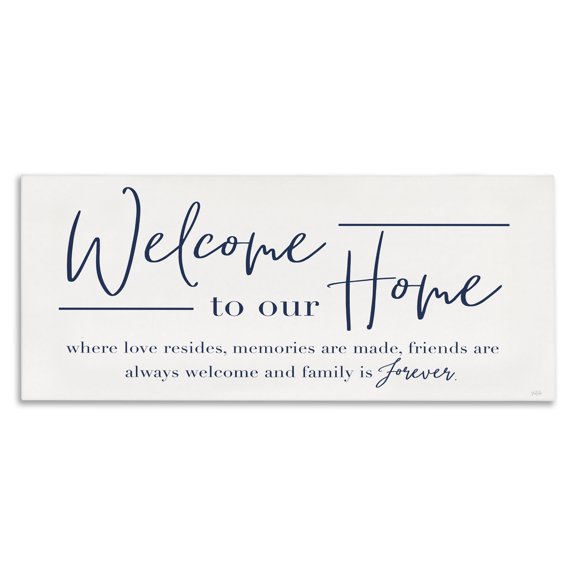 Stupell Industries Traditional Welcome Family is Forever Canvas Art, 24 x 10, by Natalie Carpentieri
