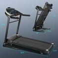 Adnoom Treadmill 300 lb Capacity, 3.25 HP Automatic Incline Treadmill
