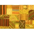 thumbnail image 1 of Ahgly Company Indoor Rectangle Patchwork Yellow Transitional Area Rugs, 2' x 4', 1 of 4