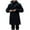 Black Coat for man, variant on BVnarty Men's Peacoat Double Breasted Winter Coat Warm Overcoat Long Sleeve Thicken Outwear Jacket (Black,XXXL)