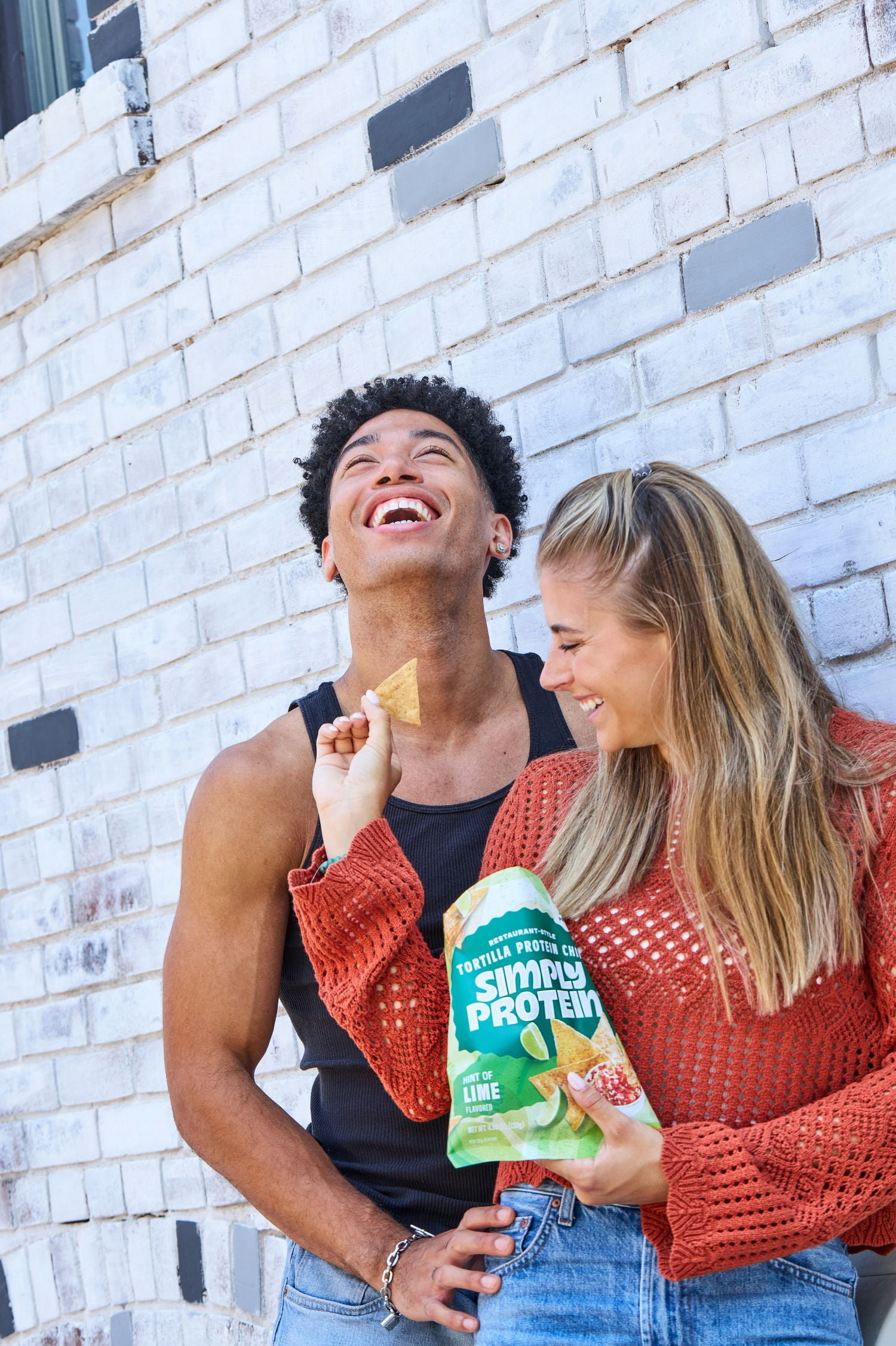Simply Protein Tortilla Style Protein Chips, Hint of Lime, 7g Protein, Gluten Free, 10-pack, 4.58 oz per Bag