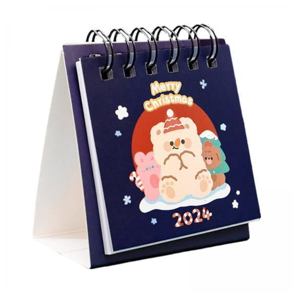Calendario de Escritorio 2024 Sunnimix Azul 2 Piezas