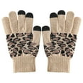 thumbnail image 1 of Gants d'Hiver pour Femmes Mode Imprimé Léopard Gants Thermiques Gants de Texting pour le Travail, 1 of 10