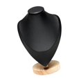 thumbnail image 1 of Busto de exhibición Sunnimix soporte de Joyería Modelo estable PU Cuero Negro, 1 of 6