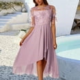 thumbnail image 2 of Daznico Les Robes pour Femmes Mettent en Valeur Toutes les Silhouettes, Robe Mi-Longue en Dentelle Brodée et Chiffon pour Femmes, Robe Simulée, Robes pour Femmes, 2 of 5