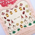 thumbnail image 2 of ziyahi Nails Art Sticker Merry Christmas 3D Golden Elements Nail Wrap Sticker Tips DIY Manicura Stickers Tool, 2 of 5