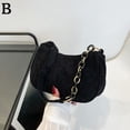 thumbnail image 6 of QHUDLV Corduroy Underarm Bag – Fashion Chain Handbag – Casual Shoulder Purse, 6 of 9