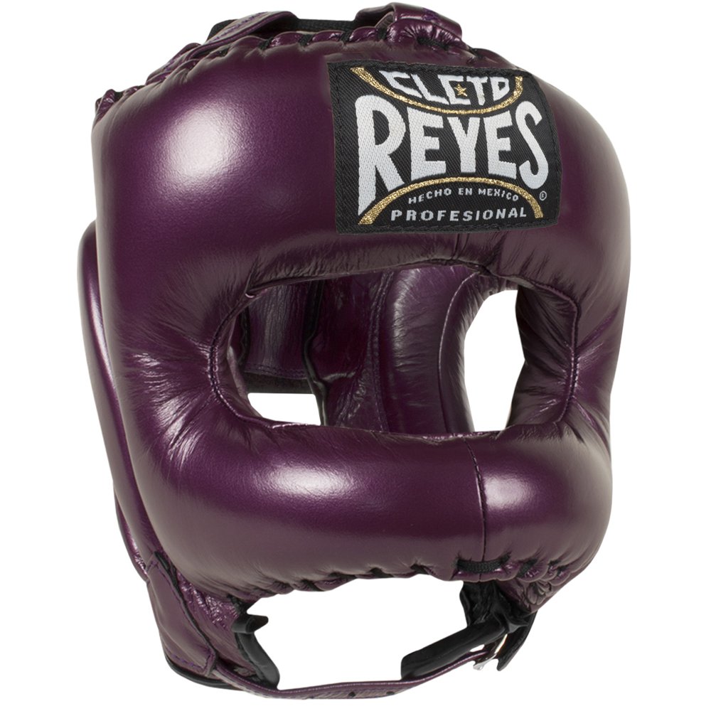 Cleto Reyes Traditional Leather Boxing Headgear with Nylon Face Bar