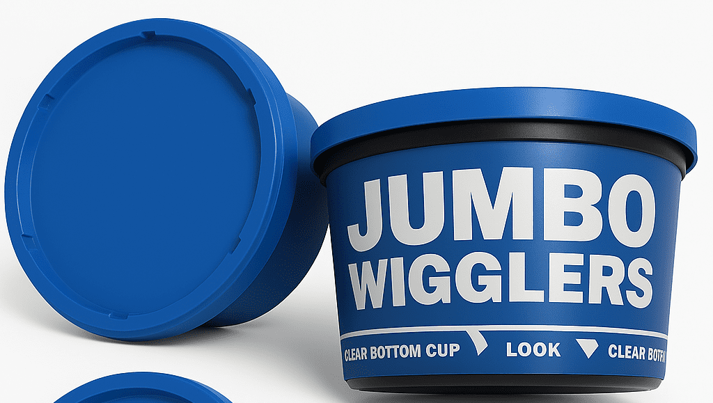Jumbo Red Wigglers Live Bait and Composting Worms