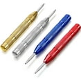 thumbnail image 1 of Super Strong Automatic Center Punch - 5 Inch Black Steel Spring Loaded Center Hole Punch with Adjustable Tension, Hand Tool for Metal or Wood, 1 of 7