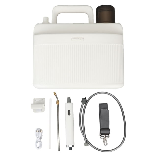 Pulverizador de mochila eléctrico recargable de 2200 mAh para jardín, césped y plantas.