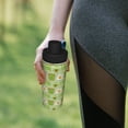 thumbnail image 6 of Honeii Avocado And Toast Print 18OZ Sports Insulated Kettle,Double-Walled Stainless Steel Water Bottle with Leak-Proof Lid, Perfect for Outdoor, Sports, and Travel, 6 of 7