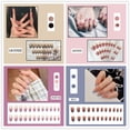 thumbnail image 1 of 24Pcs/Box Heart Diamond Fake Nails Press On   False  Free Shipping Nail Tips Sticker Nail Set   Nail Art LU, 1 of 7
