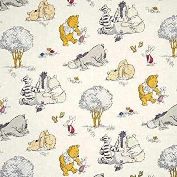 Handmade Valance, Curtain Panel, or Pillow Cover Disney Winnie the Pooh