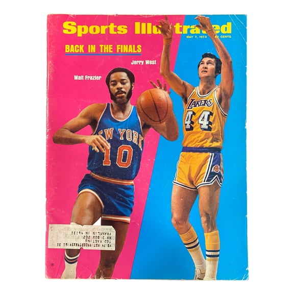 Knicks Walt Frazier Lakers Jerry West Sports Illustrated Magazine May 7 1973