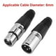 thumbnail image 5 of Conector XLR ANGGREK hembra 5 pares Resistente Al uso para cable de 6 mm de Diámetro de micrófono, 5 of 8