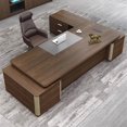 thumbnail image 2 of Executive Cheap Office Desk Portable Secretary Organizer Computer Desks Light Luxury Escritorios De Ordenador Modern Furniture My Lux Decor Round, 2 of 29