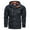 Dark Blue, variant on XWSHYW Mens Coat Mens Jacket Mid-Length Casual Outdoor Hooded Plus Size Jacket Spring and Clothes