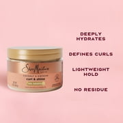 SheaMoisture Curling Gel Souffle For Thick, Curly Hair Coconut And Hibiscus To Moisturize And Protect Hair ,12 oz