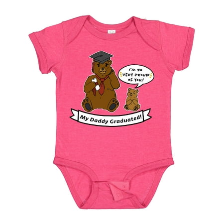 

Inktastic I m So Very Proud of You-My Daddy Graduated Bears Gift Baby Boy or Baby Girl Bodysuit