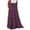 #004-Purple, variant on Xyxonk Womens Casual Elastic Long Maxi Skirts Bohemian Print High Waist Tie Skirts Spring Summer Pleated Beach Dress with Pockets Yellow 2XL