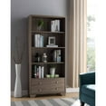 thumbnail image 2 of Wooden Display Cabinet, Dark taupe Brown- Saltoro Sherpi, 2 of 2