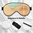 thumbnail image 4 of Goofa Beach Footprint Printed Sleep Eye Mask for Men Women, Zero Eye Pressure Sleeping Mask, Light Blocking Night Blindfold, Soft Eye Shade Cover, 4 of 7