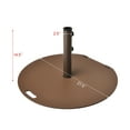 thumbnail image 2 of Patiojoy Base de Parasol de Marché pour Patio de 50 Lb, Support Lesté pour Parasol Rond avec Poignée et Roues, Brun, 2 of 5