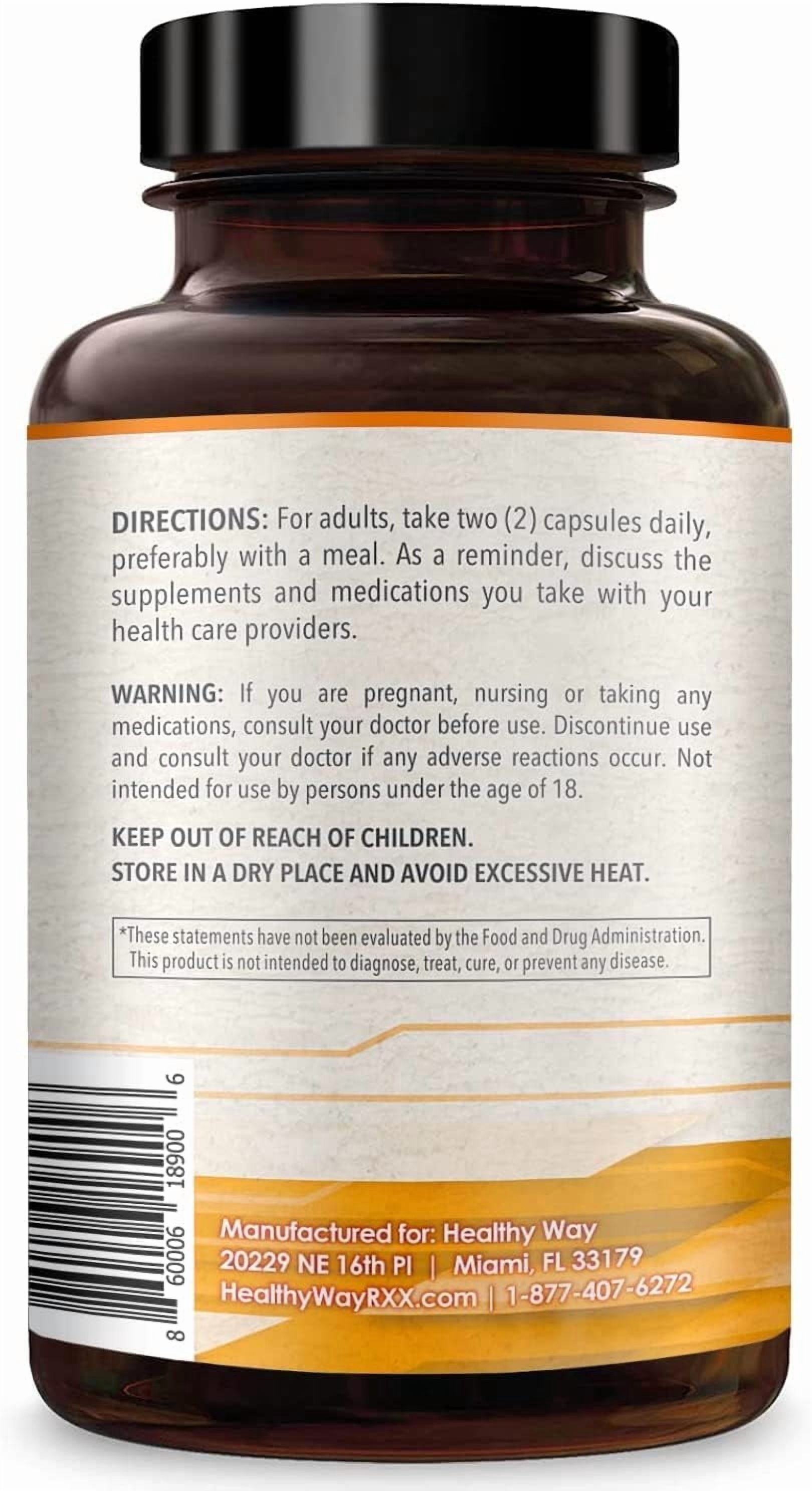 Healthy Way CoQ10 Supplement, Antioxidant Support for Heart Health & Energy, 400mg, 200 Capsules